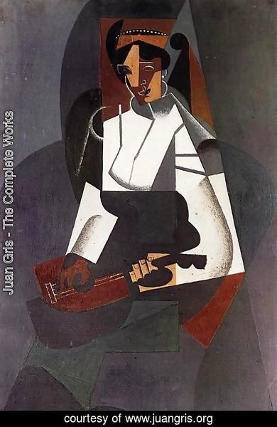 Juan Gris - Woman with a Mandolin (after Corot)