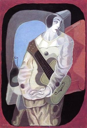Pierrot with Guitar I