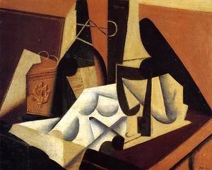 Juan Gris - Still Life with White Tablecloth