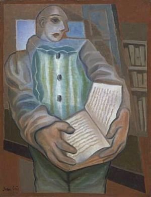 Juan Gris - Pierrot with Book