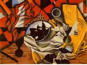 Juan Gris - Pears And Grapes On A Table
