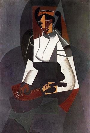 Woman with a Mandolin (after Corot)