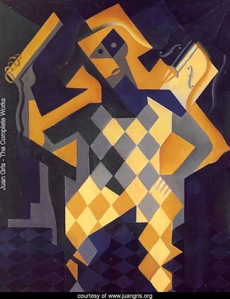 Gris with Violin Painting Reproduction juangris.org