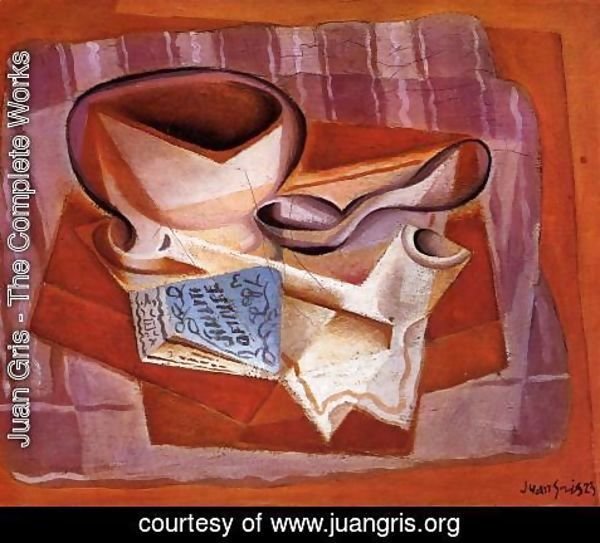 Juan Gris - Bowl, Book and Spoon