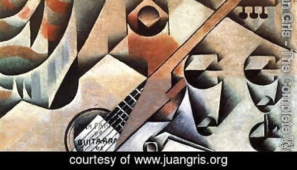 Juan Gris - Guitar and Glasses