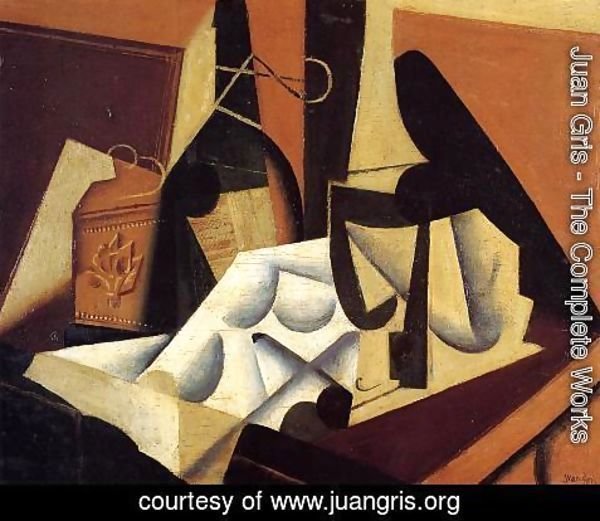 Juan Gris - Still Life with White Tablecloth