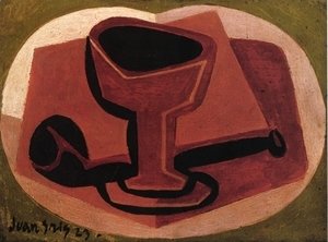 Juan Gris - Pipe and Glass