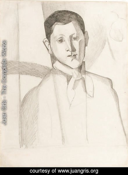 Juan Gris - Portrait de Louis Guillaume (d'apres Paul Cezanne)