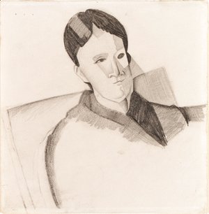 Portrait de Madame Cezanne (d'apres Paul Cezanne)