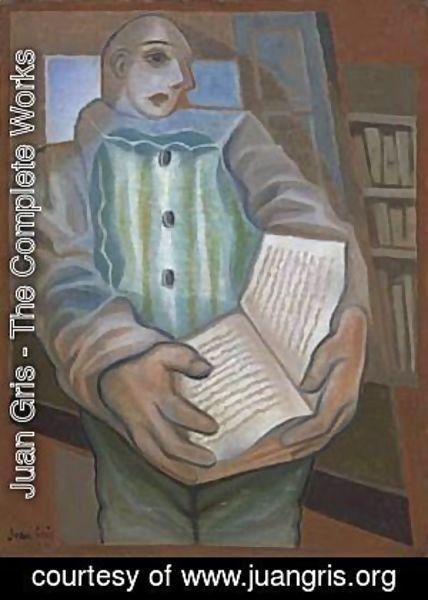 Juan Gris - Pierrot with Book