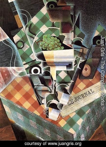 Juan Gris - Still Life With Checked Tablecloth